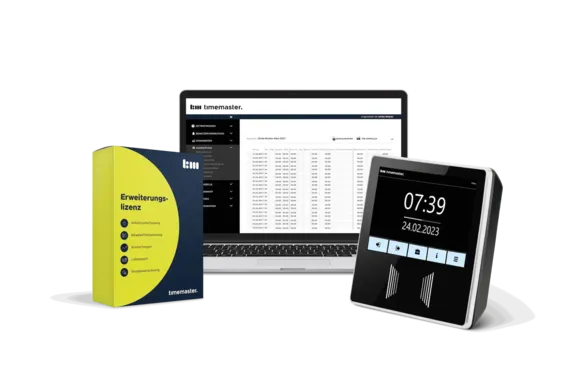 Zeiterfassung Timemaster als Starterset mit modularer Erweiterungsmöglichkeit