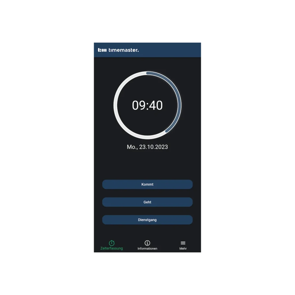 App-Modul Timemaster