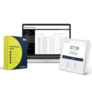 Starterset zur Zeiterfassung mit Terminal plus7 in weiss