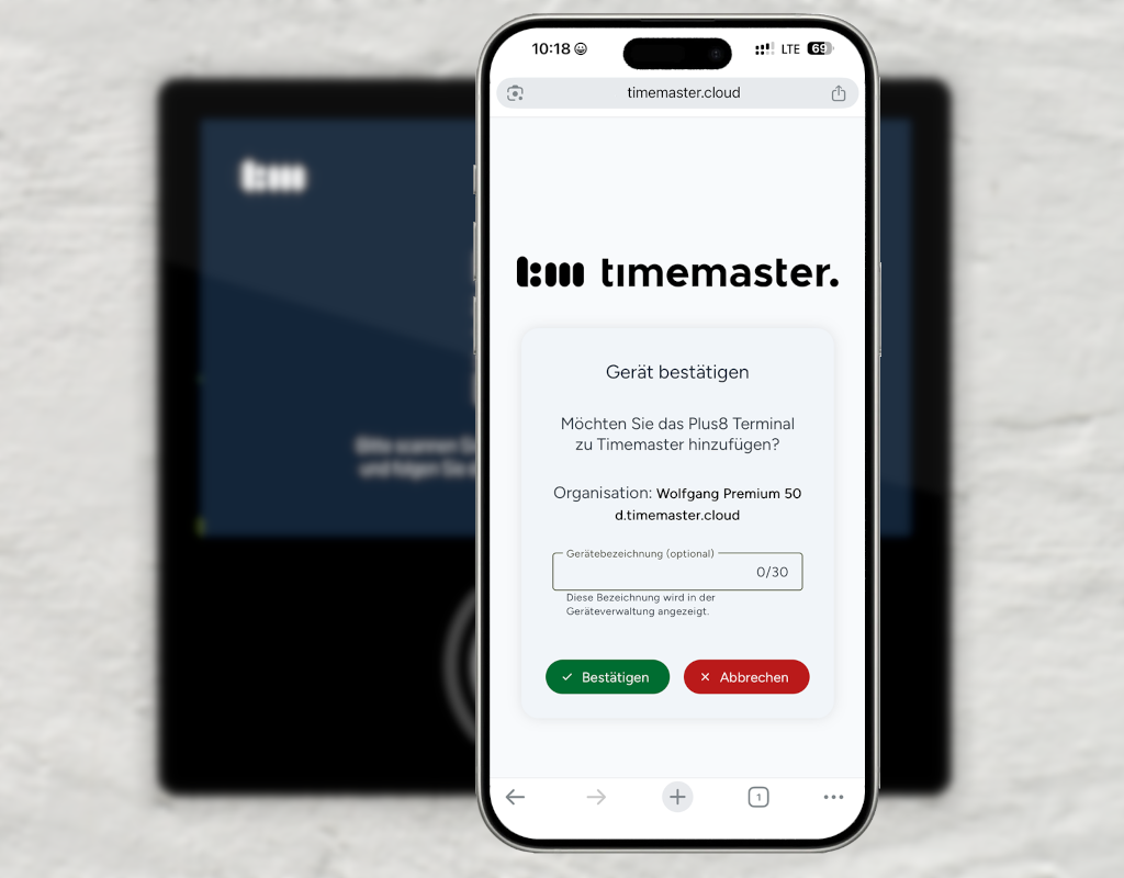 Vergabe eines Gerätenamens im Smartphone